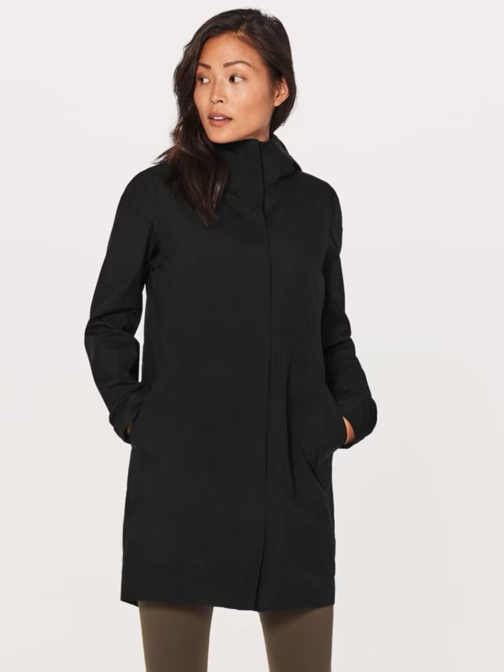 Lululemon Black Rain Haven Insulated Coat Sz 6